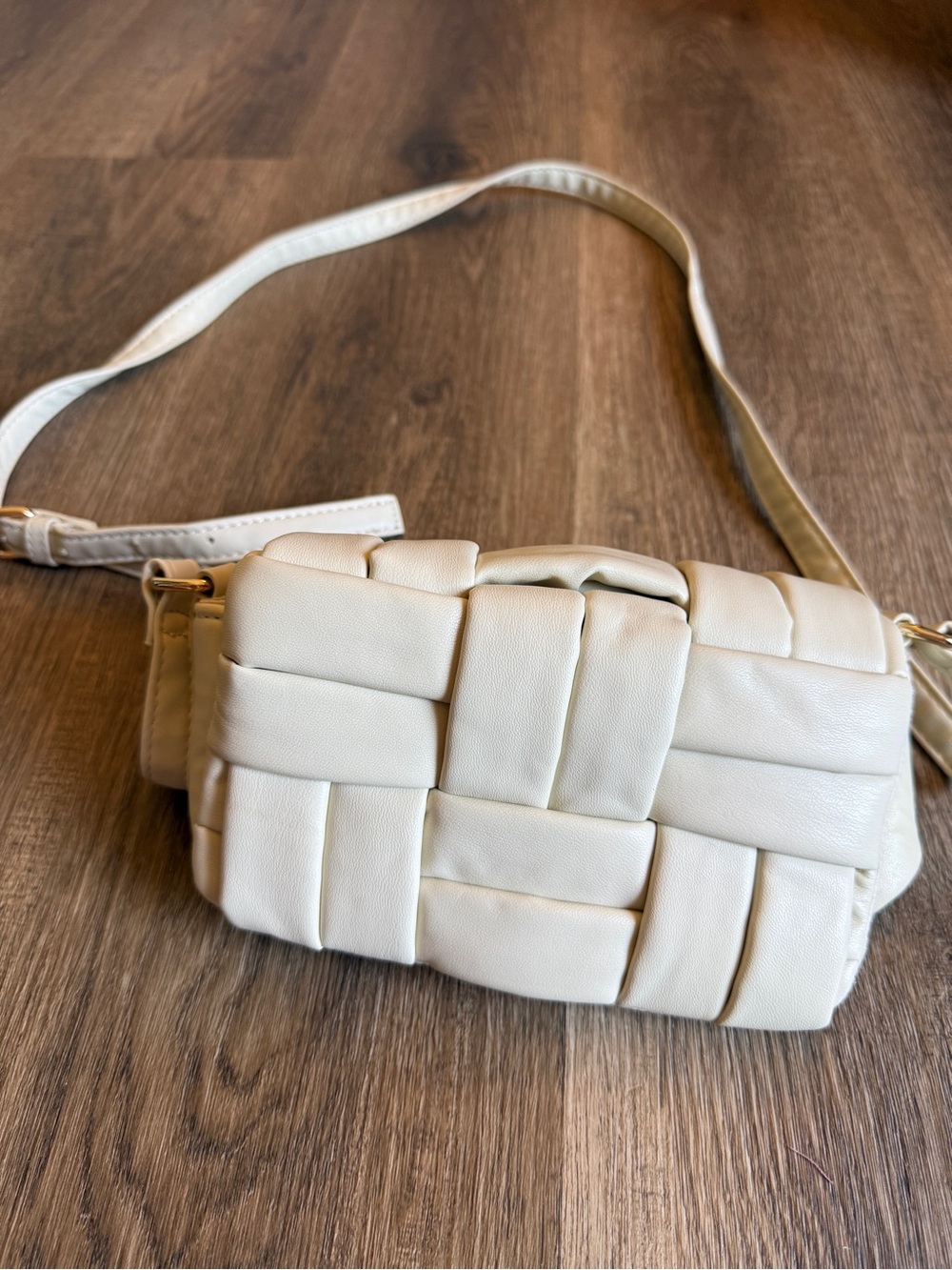 Primark Cream Woven Crossbody Bag